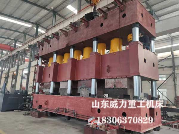 4000噸四柱液壓機車間裝配圖