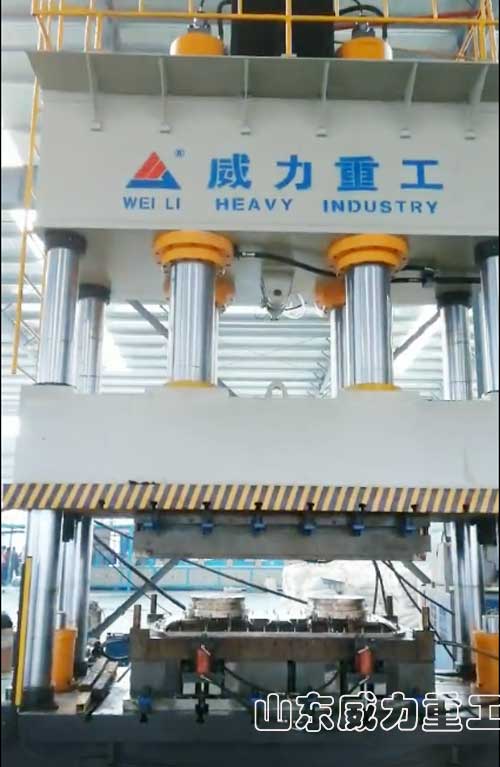 1000噸四柱液壓機模壓蓋板