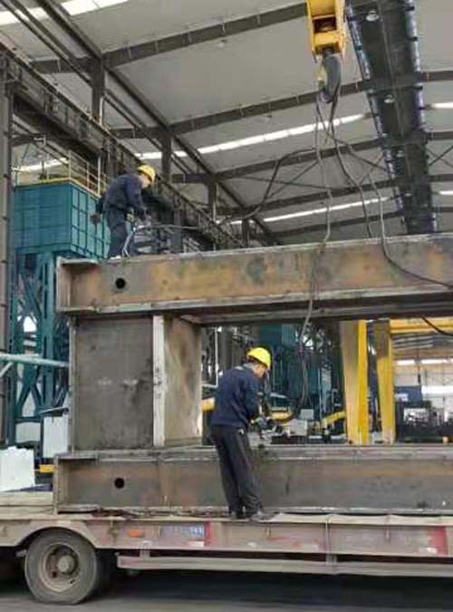 1600噸框架式液壓機(jī)機(jī)身熱處理